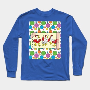 Crazy Chickens Funny Chicken Long Sleeve T-Shirt